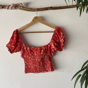 Skylar + Madison Floral Crop Top